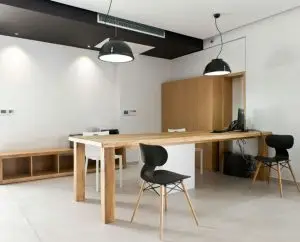 Microcement workspaces designed by Deco Cemento London