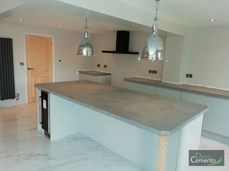 Microcement Kitchen London - Deco Cemento