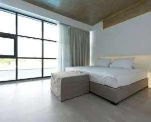 Luxury bedroom interiors by Deco Cemento London